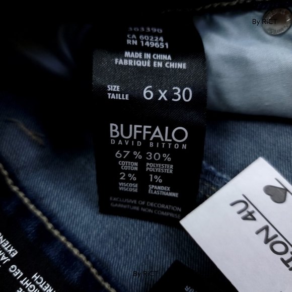 Buffalo David Bitton Misha Straight Leg Women's Jeans Size 6x30 Mid Rise Stretch - Picture 6 of 10